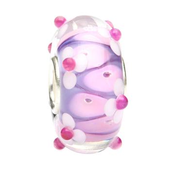 Pink Lavender Flame Flowers - Ogerbeads Glas